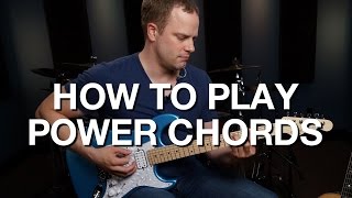 How To Play Power Chords  Rhythm Guitar Lesson 2 [upl. by Yliah844]