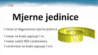 2 razred  Mjerenje dužine mjerne jedinice [upl. by Oynotna]