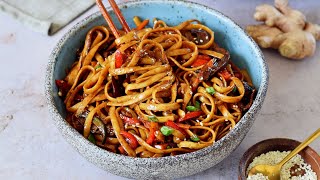 Asian Vegetable Stirfry Noodles The Ultimate Vegan Lo Mein [upl. by Zinnes52]