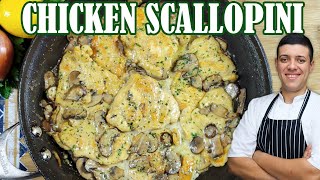 Chicken Scallopini  Easy Italian Chicken Recipe for Dinner by Lounging with Lenny [upl. by Jania]