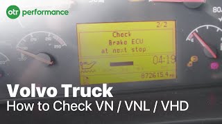 Volvo Truck Fault Codes  How To Check VN VNL VHD  OTR Performance [upl. by Itoc711]