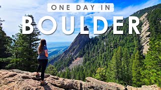 ONE DAY in BOULDER Colorado  Things to DO EAT amp SEE [upl. by Inilam]