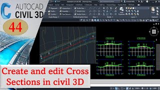 How to create and edit cross sections in civil 3D [upl. by Yrian]