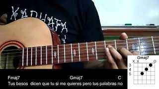 Como tcar SIN CAPO quotFuentes de Ortizquot de Ed Maverick en guitarra [upl. by Danica820]