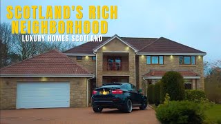 Scotlands Luxury Homes Tour  Rich Neighborhood Tour  Most expensive Neighborhood in Scotland [upl. by Nilesoy]