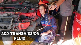 HOW TO ADD TRANSMISSION FLUID ON FORD FOCUS MK3 AUTOMATIC TRANSMISSION [upl. by Uta996]