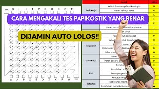 Cara Menjawab Tes Papikostik Dengan Penjelasan Yang Detail [upl. by Eimmelc]