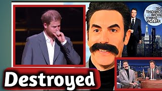 Prince Harry EXPOSED Sacha Baron Cohens Epic Roast on Jimmy Fallon [upl. by Ian]