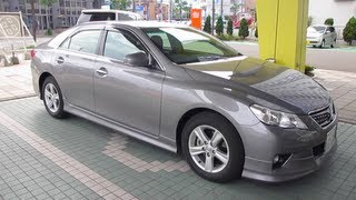 2012 TOYOTA MARK X 250G Four Black Limited  Exterior amp Interior [upl. by Latyrc801]