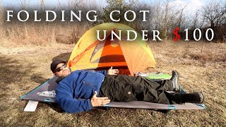 BEST CAMP COT FOR UNDER 100 [upl. by Tterb530]