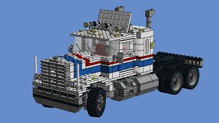 LEGO Model Team 5580 Highway Rig Instructions [upl. by Noryk]