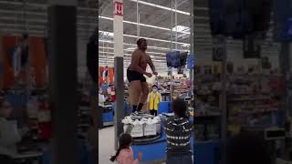 LMAO MAN POURS MILK ON HIMSELF IN WALMART WHILE SCREAMING 🤣🤣🤣🤣 [upl. by Aisylla]