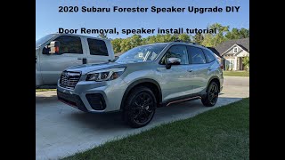 Subaru Forester Sport 2020 2019 speaker replacement [upl. by Ydnim]