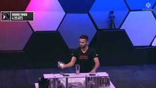 ALEXANDER SHTIFANOV  FINAL WORLD CHAMPIONSHIP LAS VEGAS FLAIR BARTENDING 2019 EEUU [upl. by Aihtnis]