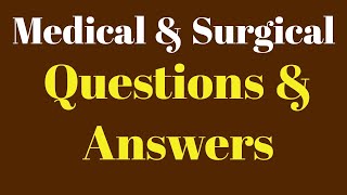 Medical and Surgical Nursing MCQs RRB Quick Review [upl. by Strep]