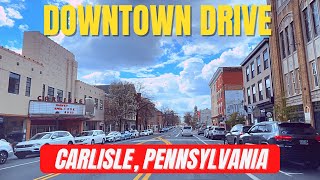 Carlisle Pennsylvania  Downtown 4K Drive [upl. by Doria14]