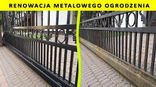 Renowacja metalowego ogrodzenia  Lupus Ciechanów [upl. by Yrolam]