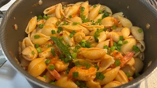 Spicy Shrimp PastaShrimp Tomato sauce Pasta Recipe [upl. by Ivan]