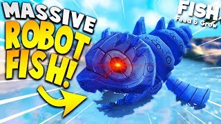 BIGGEST ROBOT FISH EVER Level 500  Feed And Grow Fish Gameplay [upl. by Holcomb375]