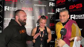 Maria Nitescu  BKB35 Post fight Interview [upl. by Attennyl]