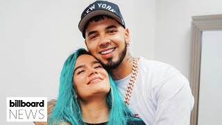 Karol G amp Anuel AA Reunite On Stage For the First Time Since Breakup  Billboard News [upl. by Auot920]