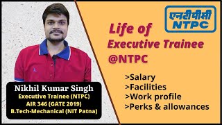 Life at NTPC By Nikhil Kumar SinghExecutive Trainee  Employee life at NTPC  Life  NTPC [upl. by Alleynad]