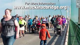 Mackinac Bridge Walk Options for 2018 [upl. by Atsirc]