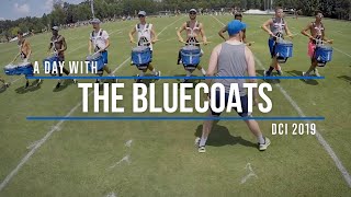 A DAY WITH THE BLUECOATS  DCI 2019 [upl. by Milks]