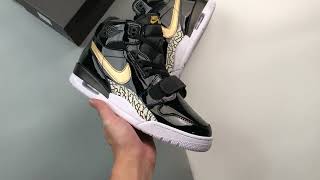 Nike Air Jordan Legacy 312 Black Gold Mens Womens Basketball Shoes airjordan nikeairjordan [upl. by Riccio759]