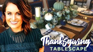 Thanksgiving Tablescape DIY On a Budget Inspired by Williams Sonoma [upl. by Drazze]