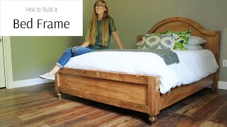 How to Build a Bed Frame with Arched Head Board [upl. by Ontina]