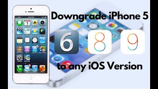 How to downgrade an iPhone 5 to any iOS version UNTETHERED [upl. by Noivad]