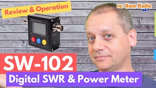 SW102 by Surecom  Digital VHFUHF SWR amp Power Meter Review amp Operation [upl. by Eleik]