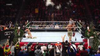 John Cena vs Alberto Del Rio  Miracle on 34th Street Fight Raw Dec 24 2012 [upl. by Nallaf]