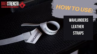 How to use Wahlanders Leather Lifting Straps [upl. by Auqeenahs]