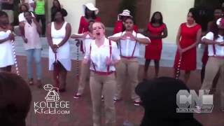 White Girl Reps Her Delta Sigma Theta At Probate Show [upl. by Liek582]