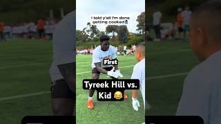 Kid Challenges Tyreek Hill to 1v1 😂 shorts [upl. by Vladamar]