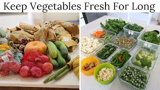 How To Keep Vegetables Fresh For Long  Vegetable Storage Tips [upl. by Avra353]