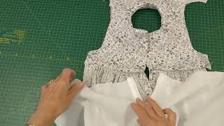 How to line a smocked dress and bind the armholes [upl. by Miculek]