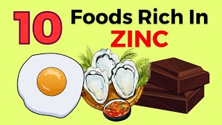 10 Foods That Contain Lots Of Zinc  Foods Rich In Zinc  VisitJoy [upl. by Eirual877]