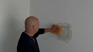 Drywall Repair How to Patch a Small Hole Part 2 of 2 [upl. by Ginder]