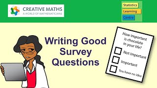 Writing Good Survey Questions  Statistics Help [upl. by Yrelbmik]