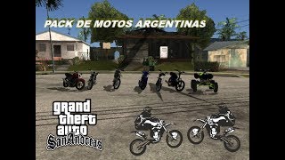 Pack de motos argentina para gta san andreas [upl. by Haven]