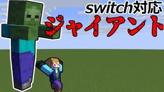 【スイッチ対応】Java版再現！簡単なジャイアント！【マイクラコマンド】 [upl. by Gamages]