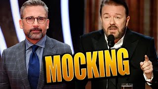 Ricky Gervais Mocking Steve Carell [upl. by Eidua837]