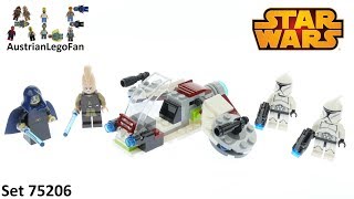 Lego Star Wars 75206 Jedi and Clone Troopers Battle Pack  Lego Speed Build Review [upl. by Vanhomrigh]