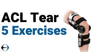 ACL and meniscus tear 5 exercises to prepare for ACL surgery [upl. by Aneek]