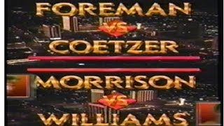 MorrisonWilliams amp ForemanCoetzer Doubleheader ENTIRE HBO PROGRAM [upl. by Beffrey7]