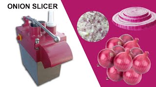 Onion slicer machine  Vegetable cutting machine  Onion slicer  Sabji cutter [upl. by Dnomse]