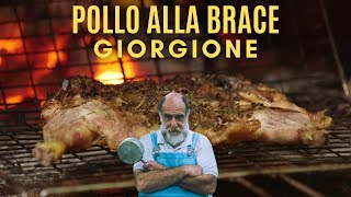 POLLO ALLA BRACE  Le ricette di Giorgione [upl. by Krystin418]